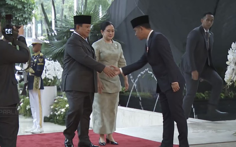 Presiden Prabowo Subianto tiba untuk menghadiri Rapat Paripurna DPR RI ke-19 Terkait KEM dan PPKF RAPBN 2027 di Gedung DPR RI, Jakarta, Rabu (20/5/2026). (YouTube/ Sekretarat Presiden)
