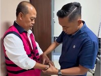 Foto: Mantan Direktur Jenderal Sumber Daya Air Kementerian Pekerjaan Umum Dwi Purwantoro. (Tangkapan Layar Instagram Kejaksaan Tinggi DKI Jakarta)