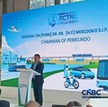Ketua Umum Perkumpulan Industri Kendaraan Listrik Indonesia (PERIKLINDO) Moeldoko dalam Launching Periklindo Electric Vehicles Show (PEVS) 2026, Kamis (21/5/2026). (CNBC Indonesia/Ferry Sandi)