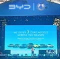 Presiden Direktur PT BYD Motor Indonesia Eagle Zhao dalam acara BYD Tech Culture Fest di kawasan GBK, Senayan, Jakarta, Rabu (20/5/2026) malam. (CNBC Indonesia/Ferry Sandi)