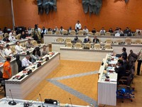 Rapat Kerja Komisi V DPR RI bersama pemerintah di Kompleks Parlemen, Jakarta, Kamis (21/5/2026). (CNBC Indonesia/Martyasari Rizky)