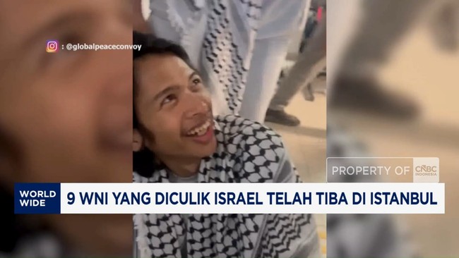 Video: 9 WNI yang Diculik Israel Telah Tiba di Istanbul