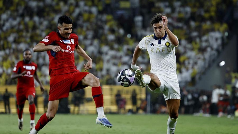 Al Nassr menutup Liga Arab Saudi 2025-2026 dengan kemenangan 4-1 atas Damac FC di Al Awwl Park, Jumat (22/5/2026) dini hari WIB. (REUTERS/Hamad I Mohammed)