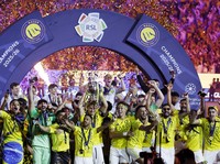 Al Nassr menutup Liga Arab Saudi 2025-2026 dengan kemenangan 4-1 atas Damac FC di Al Awwl Park, Jumat (22/5/2026) dini hari WIB. (REUTERS/Hamad I Mohammed)