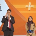 Audience menyampaikan pertanyaan kepada Menteri Keuangan RI, Purbaya Yudhi Sadewa dalam Jogja Financial Festival 2026 di Jogja Expo Center (JEC), Yogyakarta, DIY, Jumat (22/5/2026). (CNBC Indonesia/Faisal Rahman)