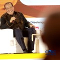 Chairman & Founder CT Corp, Chairul Tanjung dan Menteri Keuangan RI, Purbaya Yudhi Sadewa saat menyampaikan pemaparan dalam Jogja Financial Festival 2026 di Jogja Expo Center (JEC), Yogyakarta, DIY, Jumat (22/5/2026). (CNBC Indonesia/Muhammad Sabki)