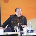 Chairman & Founder CT Corp, Chairul Tanjung saat menyampaikan pemaparan dalam Jogja Financial Festival 2026 di Jogja Expo Center (JEC), Yogyakarta, DIY, Jumat (22/5/2026). (CNBC Indonesia/Faisal Rahman)
