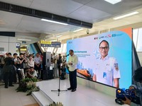 Direktur KAI I Gede Darmayusa dalam Launching Stasiun LRT Bank Syariah Indonesia, Jumat (22/5/2026). (CNBC Indonesia/Zefanya Aprilia)
