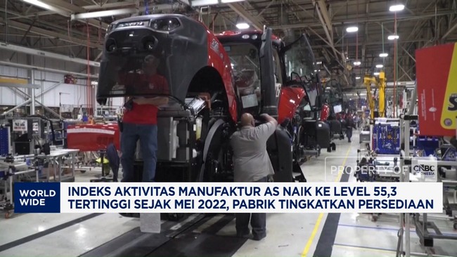 Video: Indeks Aktivitas Manufaktur AS Naik ke Level 55,3