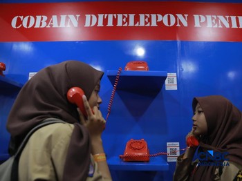 Keseruan booth Bank Indonesia dalam acara Jogja Financial Festival 2026 di Jogja Expo Center (JEC), Yogyakarta, Jawa Tengah, Jumat (22/5/2026). (CNBC Indonesia/Muhammad Sabki)