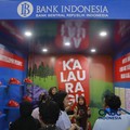 Keseruan booth Bank Indonesia dalam acara Jogja Financial Festival 2026 di Jogja Expo Center (JEC), Yogyakarta, Jawa Tengah, Jumat (22/5/2026). (CNBC Indonesia/Muhammad Sabki)