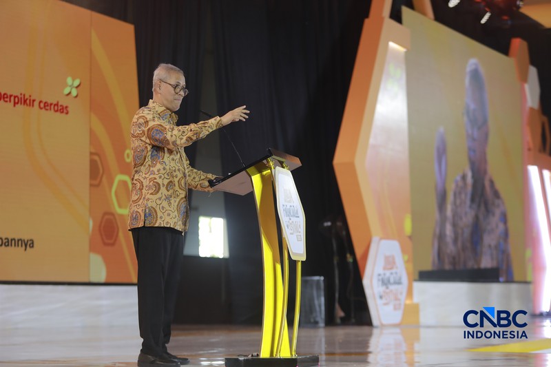 Suasana dalam Jogja Financial Festival 2026 di Jogja Expo Center (JEC), Yogyakarta, DIY, Jumat (22/5/2026). (CNBC Indonesia/Faisal Rahman)