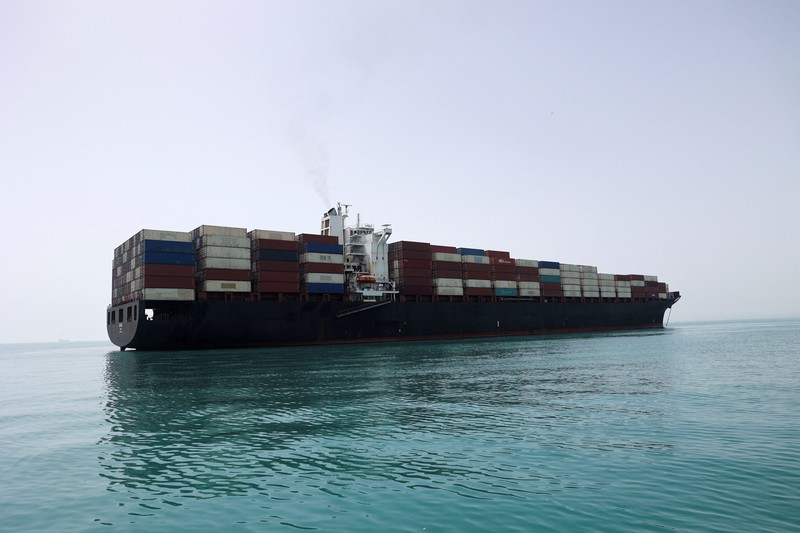 Korps Garda Revolusi Islam Iran (IRGC) mengumumkan bahwa sedikitnya 31 kapal komersial, telah melintasi Selat Hormuz secara aman dalam 24 jam terakhir, Jumat (22/5/2026). (via REUTERS/Majid-Asgaripour)
