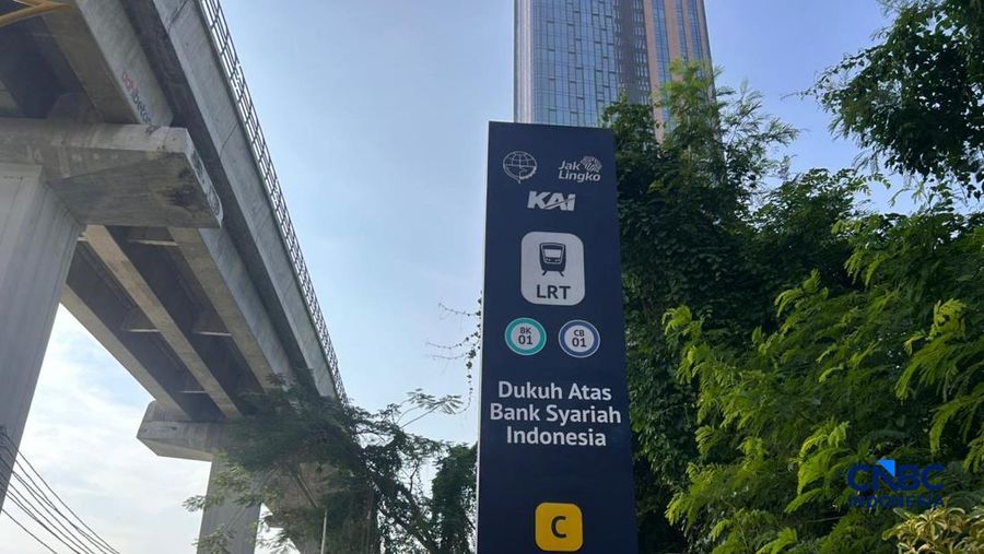 Launching Stasiun LRT Dukuh Atas Bank Syariah Indonesia, Jumat (22/5/2026). (CNBC Indonesia/Zefanya Aprilia)