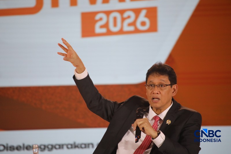 Chairman &amp; Founder CT Corp, Chairul Tanjung saat menyampaikan pemaparan dalam Jogja Financial Festival 2026 di Jogja Expo Center (JEC), Yogyakarta, DIY, Jumat (22/5/2026). (CNBC Indonesia/Faisal Rahman)
