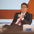 Menteri Keuangan RI, Purbaya Yudhi Sadewa saat menyampaikan pemaparan dalam Jogja Financial Festival 2026 di Jogja Expo Center (JEC), Yogyakarta, DIY, Jumat (22/5/2026). (CNBC Indonesia/Faisal Rahman)