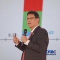 Menteri Keuangan RI, Purbaya Yudhi Sadewa saat menyampaikan pemaparan dalam Jogja Financial Festival 2026 di Jogja Expo Center (JEC), Yogyakarta, DIY, Jumat (22/5/2026). (CNBC Indonesia/Faisal Rahman)