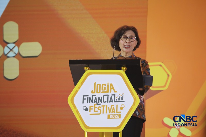 Suasana dalam Jogja Financial Festival 2026 di Jogja Expo Center (JEC), Yogyakarta, DIY, Jumat (22/5/2026). (CNBC Indonesia/Faisal Rahman)