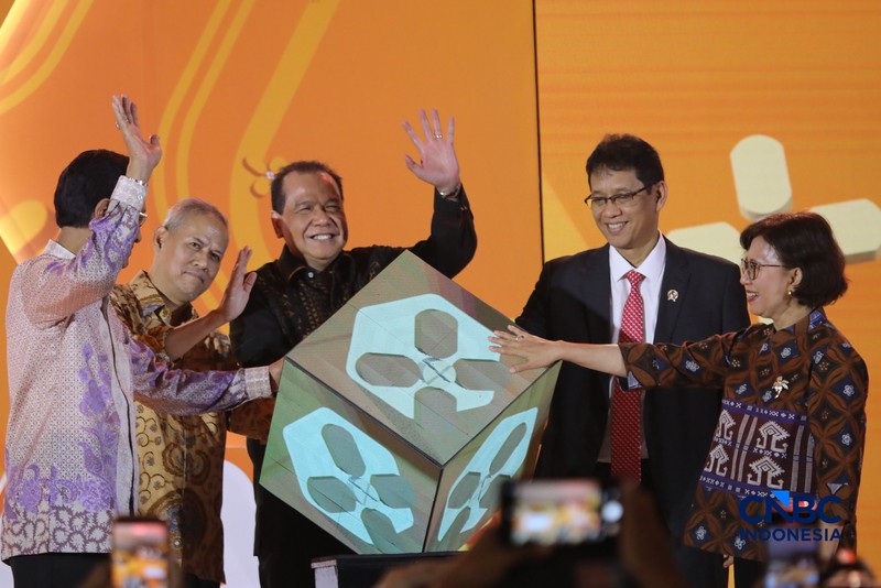 Seremonial peresmian Jogja Financial Festival 2026 dan Jogja Run D-City 2026 di Jogja Expo Center (JEC), Yogyakarta, DIY, Jumat (22/5/2026). (CNBC Indonesia/Faisal Rahman)
