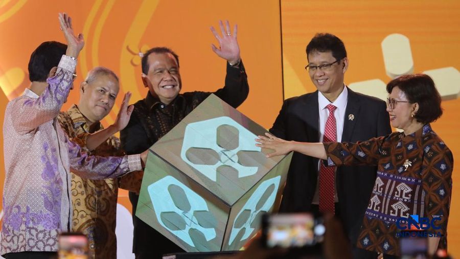 Seremonial peresmian Jogja Financial Festival 2026 dan Jogja Run D-City 2026 di Jogja Expo Center (JEC), Yogyakarta, DIY, Jumat (22/5/2026). (CNBC Indonesia/Faisal Rahman)