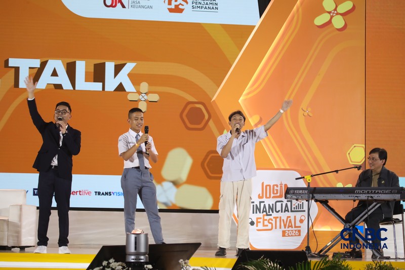 Deputi Gubernur Bank Indonesia, Aida S Budiman saat menyampaikan pemaparan dalam Jogja Financial Festival 2026 di Jogja Expo Center (JEC), Yogyakarta, DIY, Jumat (22/5/2026). (CNBC Indonesia/Faisal Rahman)