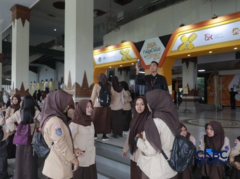Suasana Jogja Financial Festival di Jogja Expo Center (JEC), Yogyakarta, Jawa Tengah, Jumat (22/5/2026). (CNBC Indonesia/Muhammad Sabki)