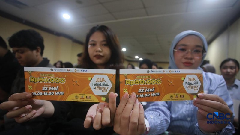 Suasana kegiatan Career Corner CT Corp dalam acara Jogja Financial Festival 2026 di Jogja Expo Center (JEC), Yogyakarta, Jawa Tengah, Jumat (22/5/2026).