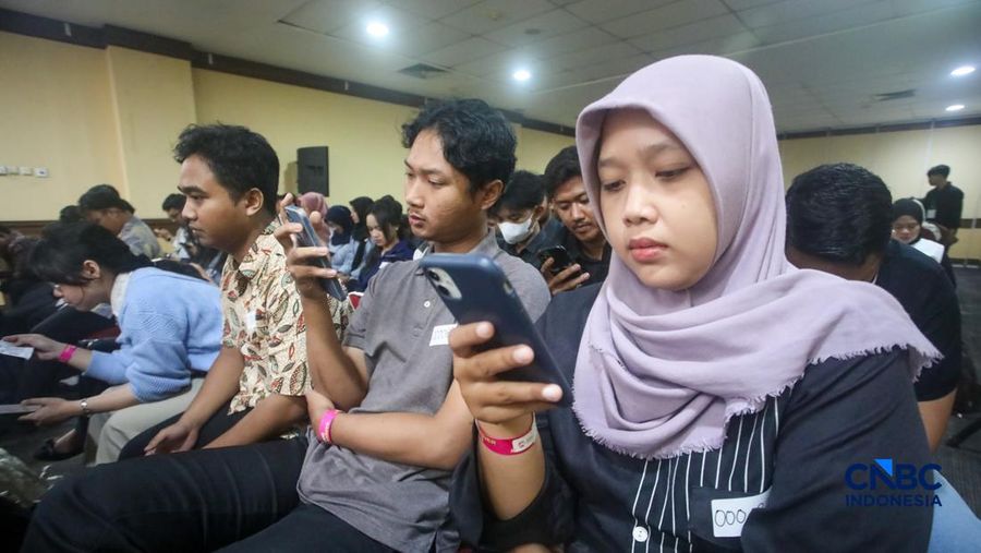 Suasana kegiatan Career Corner CT Corp dalam acara Jogja Financial Festival 2026 di Jogja Expo Center (JEC), Yogyakarta, Jawa Tengah, Jumat (22/5/2026).