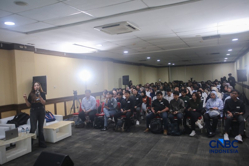 Suasana kegiatan Career Corner CT Corp dalam acara Jogja Financial Festival 2026 di Jogja Expo Center (JEC), Yogyakarta, Jawa Tengah, Jumat (22/5/2026). (CNBC Indonesia/Faisal Rahman)