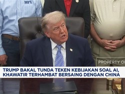 Trump Bakal Tunda Teken Kebijakan soal AI