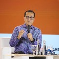 Wakil Menteri Komunikasi dan Digital, Nezar Patria saat menyampaikan pemaparan dalam Jogja Financial Festival 2026 di Jogja Expo Center (JEC), Yogyakarta, DIY, Jumat (22/5/2026). (CNBC Indonesia/Faisal Rahman)