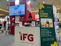 Booth Indonesia Financial Group (IFG) di Jogja Financial Festival yang berlangsung pada 22-23 Mei 2026