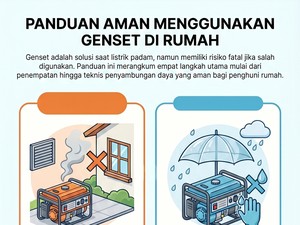 Listrik Mati? Ini Cara Aman Pakai Genset, Salah Sedikit Bisa Berbahaya