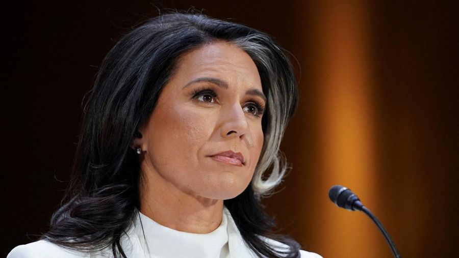 Direktur Intelijen Nasional Tulsi Gabbard berbicara selama konferensi pers di Gedung Putih, di Washington, 23 Juli 2025. (REUTERS/Nathan Howard/File Photo)