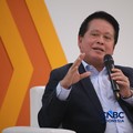 Direktur Utama (Dirut) PT Bank Rakyat Indonesia (Persero) Tbk, Hery Gunardi saat menyampaikan pemaparan dalam sesi Educational Class di acara Jogja Financial Festival 2026 di Jogja Expo Center (JEC), Yogyakarta, DIY, Sabtu (23/5/2026). (CNBC Indonesi