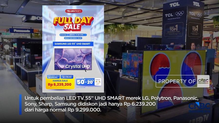 Gaspol! Banjir Diskon TV LED di Transmart