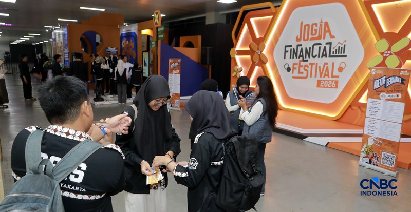 Jogja Financial Festival 2026 kembali menyapa masyarakat pada hari kedua pada Sabtu, (23/5/2026). (CNBC Indonesia/Muhammad Sabki)