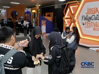 Jogja Financial Festival 2026 kembali menyapa masyarakat pada hari kedua pada Sabtu, (23/5/2026). (CNBC Indonesia/Muhammad Sabki)