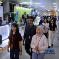 Jogja Financial Festival 2026 kembali menyapa masyarakat pada hari kedua pada Sabtu, (23/5/2026). (CNBC Indonesia/Muhammad Sabki)