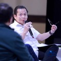 Ketua Bidang Kerjasama Antar Lembaga Regulator, Stakeholders, dalam negeri & Internasional AAJI, Handojo G Kusuma  dalam sesi Educational Class di acara Jogja Financial Festival 2026 di Jogja Expo Center (JEC), Yogyakarta, Sabtu (23/5/2026). (CNBC In