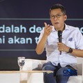 Ketua Komisi XI DPR RI, Mukhamad Misbakhun saat menyampaikan pemaparan dalam Jogja Financial Festival 2026 di Jogja Expo Center (JEC), Yogyakarta, DIY, Sabtu (23/5/2026). (CNBC Indonesia/Faisal Rahman)