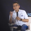 Ketua Komisi XI DPR RI, Mukhamad Misbakhun saat menyampaikan pemaparan dalam Jogja Financial Festival 2026 di Jogja Expo Center (JEC), Yogyakarta, DIY, Sabtu (23/5/2026). (CNBC Indonesia/Faisal Rahman)