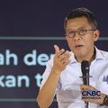Ketua Komisi XI DPR RI, Mukhamad Misbakhun saat menyampaikan pemaparan dalam Jogja Financial Festival 2026 di Jogja Expo Center (JEC), Yogyakarta, DIY, Sabtu (23/5/2026). (CNBC Indonesia/Faisal Rahman)