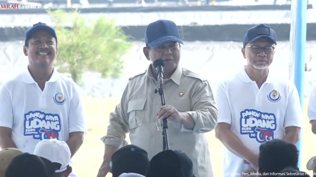 Di Hadapan Petambak Udang, Prabowo Janji Setop Kebocoran Kekayaan RI