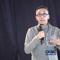 Presiden Direktur dan CEO PT Vale Indonesia Tbk, Bernardus Irmanto saat menyampaikan pemaparan dalam Jogja Financial Festival 2026 di Jogja Expo Center (JEC), Yogyakarta, DIY, Sabtu (23/5/2026). (CNBC Indonesia/Faisal Rahman)