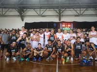 Basket Celebrity Match, Meet & Greet yang menjadi bagian dari Jogja Financial Festival Universitas Gadjah Mada, Minggu (24/5/2026) pagi. (CNBC Indonesia/Faisal Rahman)