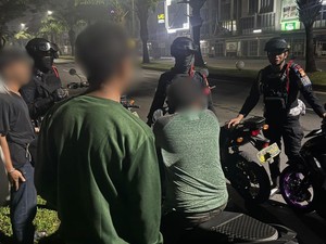 Brimob PMJ  Bubarkan Balap Liar di Bekasi, 3 Remaja Diamankan