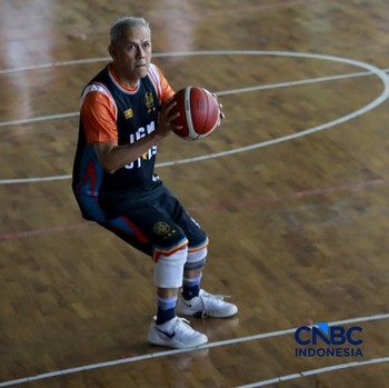 Basket Celebrity Match, Meet & Greet yang menjadi bagian dari Jogja Financial Festival Universitas Gadjah Mada, Minggu (24/5/2026) pagi. (CNBC Indonesia/Faisal Rahman)