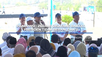 Prabowo: Zulhas Disayang Rakyat, Presiden Tidak Berani Ganti