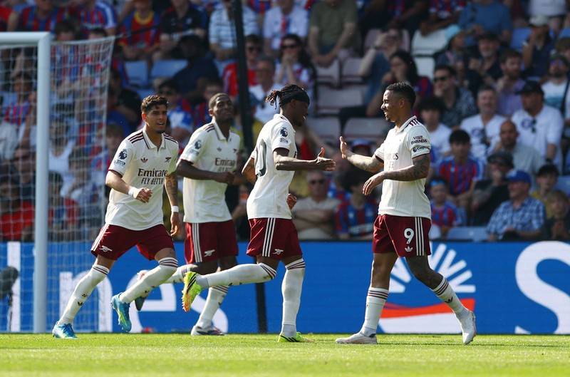 Arsenal menuntaskan laga terakhir Premier League dengan manis. Meriam London mengalahkan Crystal Palece 2-1.
Crystal Palace vs Arsenal berlangsung di Selhurst Park, Minggu (24/5/2026) malam WIB. (Action Images via Reuters/Matthew Childs)